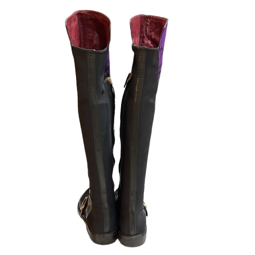 Marc by Marc Jacobs Soft Leather Over The Knee Riding Boots SZ 6.5 Black